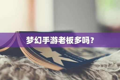 梦幻手游老板多吗？