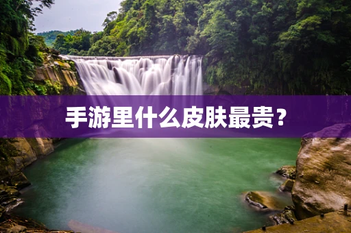 手游里什么皮肤最贵？