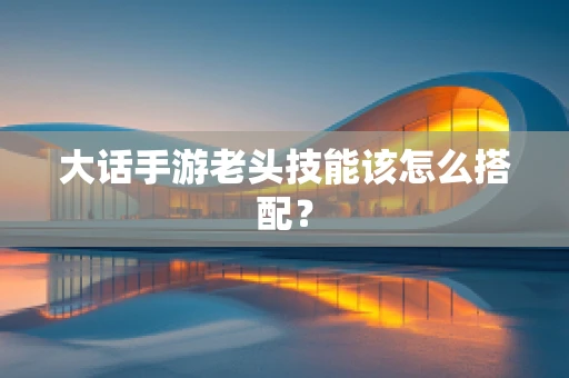 大话手游老头技能该怎么搭配？