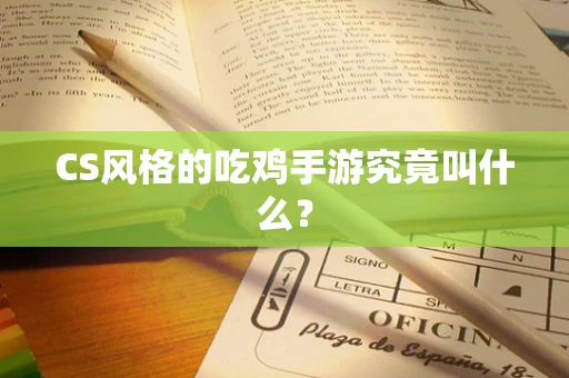 CS风格的吃鸡手游究竟叫什么？