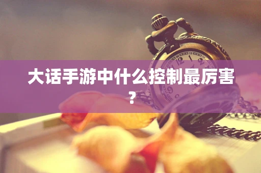 大话手游中什么控制最厉害？