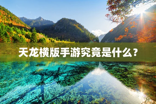 天龙横版手游究竟是什么？
