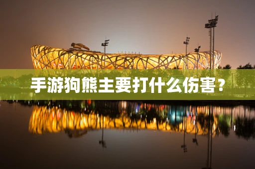 手游狗熊主要打什么伤害？