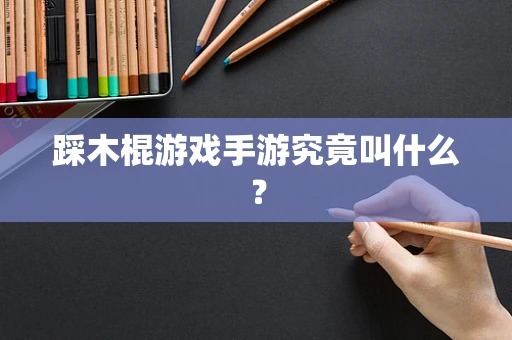 踩木棍游戏手游究竟叫什么？