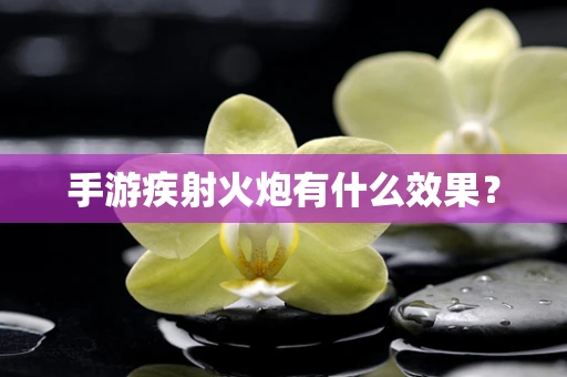手游疾射火炮有什么效果？