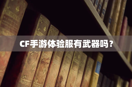 CF手游体验服有武器吗？