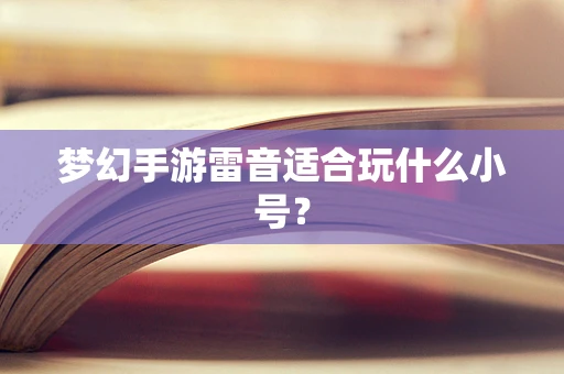 梦幻手游雷音适合玩什么小号？