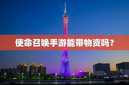 使命召唤手游能带物资吗？