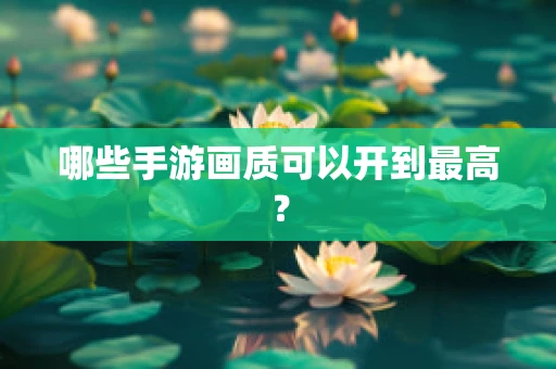 哪些手游画质可以开到最高？