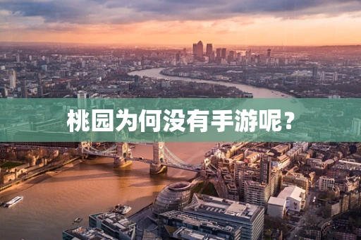桃园为何没有手游呢？