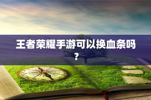王者荣耀手游可以换血条吗？