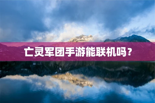 亡灵军团手游能联机吗？