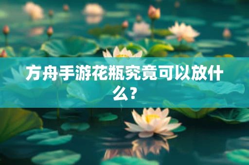 方舟手游花瓶究竟可以放什么？