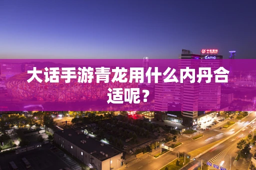 大话手游青龙用什么内丹合适呢？