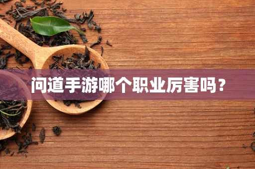 问道手游哪个职业厉害吗？