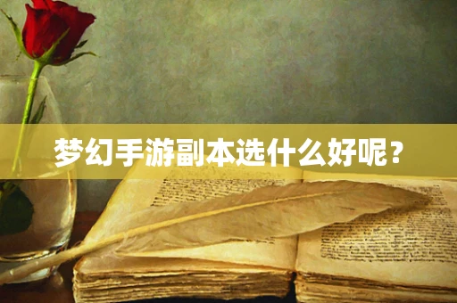 梦幻手游副本选什么好呢？