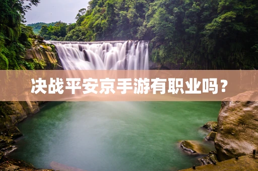 决战平安京手游有职业吗？