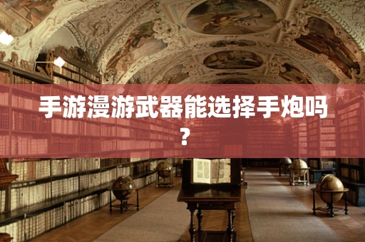 手游漫游武器能选择手炮吗？