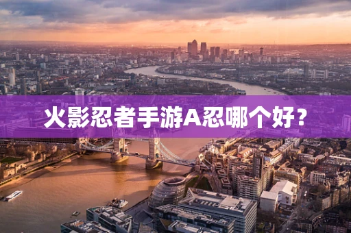 火影忍者手游A忍哪个好？