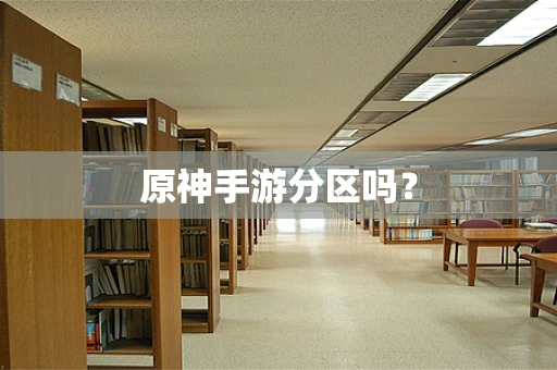 原神手游分区吗？