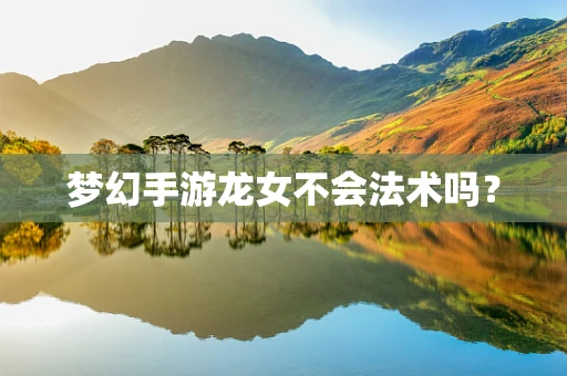 梦幻手游龙女不会法术吗？