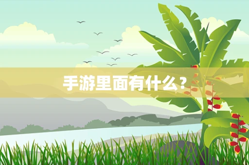 手游里面有什么？