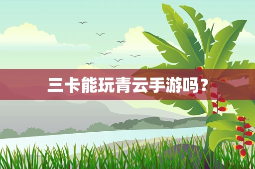 三卡能玩青云手游吗？