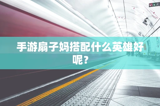 手游扇子妈搭配什么英雄好呢？