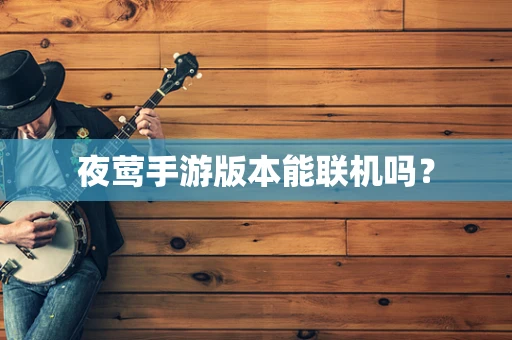 夜莺手游版本能联机吗？