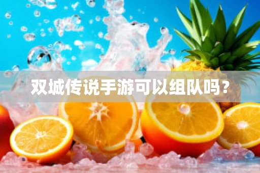 双城传说手游可以组队吗？