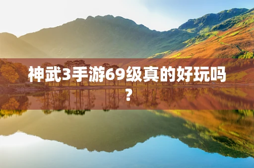 神武3手游69级真的好玩吗？