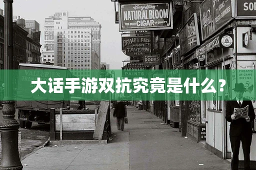 大话手游双抗究竟是什么？